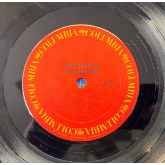 BOZ SCAGGS SILK DEGREES LP 1976 G/VG - Picture 9 of 9